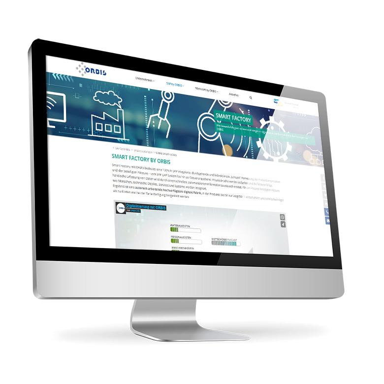 ORBIS Smart Factory: Realisieren Sie Industrie 4.0 mit unseren intelligenten, in SAP integrierten Lösungen zur Automatisierung von Produktion und Logistik ORBIS Smart Factory