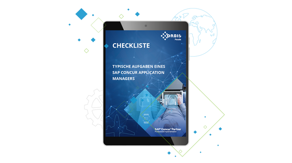 Checkliste Aufgaben SAP Concur Application Manager